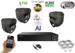 Monitorrs Security - AI Hybrid Light IP kamerarendszer 3 kamerával 5 Mpix GD - 6142k3