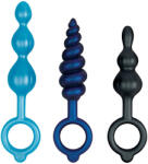 b-Vibe Set de Stimulare Anală din 3 Piese b-Vibe Beaded Butties Bundle