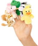 Goki Papusi pentru degete, cu animalute, pentru copii, 1 an+, set 6 buc, Goki Papusa