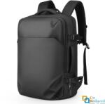 Mark Ryden Rucsac/Ghiozdan Mark Ryden compatibil cu laptop 15.6", port USB si micro USB, full impermeabil, 3 modalitati de purtare, unisex, spatios, negru, perfect pentru calatorie, servici sau scoala (MR5054505 Geanta, rucsac laptop