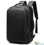 MingLu Rucsac/Ghiozdan, MingLu, compatibil cu laptop 15.6 inch si tableta 7.9 inch, extensibil 19-29L, port USB, impermeabil, unisex, spatios, calatorie, scoala sau servici, negru (ML52365236) Geanta, rucsac laptop