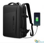 Mark Ryden Rucsac/Ghiozdan Mark Ryden pentru laptop 17.3", extensibil 39L, pelerina impermeabila inclusa, port USB, full impermeabil, sistem antifurt, unisex, spatios, calatorie sau servici, negru (MR48644864) Geanta, rucsac laptop