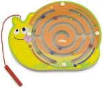 Viga Toys Дървен магнитен лабиринт с топчета, Viga - Охлюв (59966)