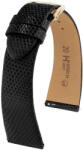 Hirsch Curea din piele Hirsch Lizard XL 01866250-1, negru, piele de șopârlă 18 mm