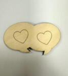  Lézergravírozott szívecske hűtőmágnes (FEV01)