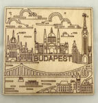  Budapest Hűtőmágnes Gravírozott (FEH58)