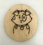  Szomorú Szemű Kutyus Hűtőmágnes (FEH25)