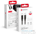  FORCELL F-ENERGY C391 cable Type C to Type C PD QC4.0 5A 100W E-mark / 4K / Thunderbolt / 20Gbit/s 1 m black