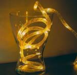  Karácsonyi fényfüzér - melegfehér / ezüst szállal - 2 m - 2 x AA (glo-58032A)