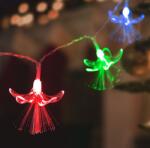  LED fényfüzér - virágos - 20 LED - 2, 85 méter - színes - 2 x AA (glo-56518)