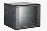 HIKVISION 19" fali kivitel rack szekrény (6U, 600x450x370, fekete, egyrekeszes, üvegajtós, max. 40 kg) (DS-XS6406-S/B) (DS-XS6406-S/B)