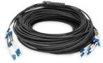 ASSMANN DK-2A33CU050BK-BBB 12 szálas 12x LC/UPC 9/125 monomódusú OS2 Dca kültéri/beltéri előszerelt optikai kábel 50m (DK-2A33CU050BK-BBB) - bestbyte