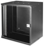 ASSMANN SOHO PRO 19" 12U 595x540x400mm üvegajtós fekete fali rack szekrény (DN-49207) - bestbyte