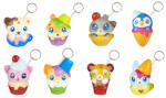  Mini squishy kulcstartó, 5 cm, 8 féle (590012)