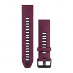 Garmin QuickFit 20 szilikon óraszíj bordó-grafitszínű (010-13391-04) (010-13391-04)