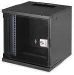 ASSMANN SOHO PRO 10" 6U 325x315 x300mm üvegajtós fekete fali rack szekrény (DN-49101) - bestbyte