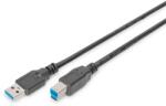 ASSMANN SuperSpeed 3.0 USB type-B - USB type A fekete kábel 1, 8m (AK-300115-018-S) - bestbyte