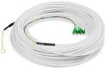 ASSMANN DK-3904LCA-50 4 szálas 4x LC/APC 9/125 monomódusú OS2 Dca beltéri előszerelt FTTH Drop kábel 50m (DK-3904LCA-50) - bestbyte