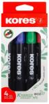 Kores Set 4 markere permanente Kores KO20764, 3 mm (KO20764)