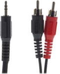 Sencor Cabluri audio SAV 104-050 Cablu audio 1x Jack 3.5mm mascul/2x RCA mascul 5m SAV 104-050 negru (SAV 104-050) - vexio
