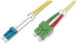 ASSMANN DK-292SCA3LC-02 Duplex 2xSC(APC) + 2xSC(PC) monomódusú OS2 9/125 LSOH 2m optikai patch kábel (DK-292SCA3LC-02) - officedepot