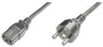 ASSMANN 250V 10A IEC C13 csatlakozó CEE 7/7 schuko dugó 1, 8m tápkábel (AK-440101-018-S)