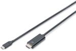 ASSMANN UHD 4K 60Hz aranyozott HDMI - USB type-C kábel 5m (AK-300330-050-S) - officedepot