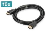 ASSMANN High Speed UHD 4K 3D 60Hz 2.0 aranyozott Ethernet HDMI kábel 2m 10db/csomag (AK-990920-020-S) - officedepot