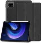 Xiaomi Pad 6 (11.0) / Pad 6 Pro (11.0), mappa tok, közepesen ütésálló, érintőceruza tartó, érintőceruza nélkül, Trifold, TP SC Pen Holder, fekete - mobilkozpont