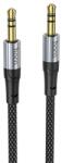 hoco. audió kábel (3.5mm jack - 3.5mm jack, 100cm, AUX, cipőfűző) FEKETE UPA26_JACK-JACK (UPA26_JACK-JACK)