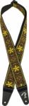 Fender Pasadena Woven Strap Textil gitár heveder Yellow Wallflower (0990638037)