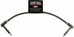 Ernie Ball Flat Ribbon Stereo Patch Cable 15 cm Pipa - Pipa Patch kábel (P06408)