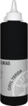 LUKAS Cryl Terzia Plastic Bottle Akril festék Ivory Black 500 ml 1 db (749820500)