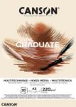 Canson Pad Graduate Mixed Media Vázlatfüzet 30 A3 220 g Natural (C400110369)