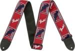 Fender 2'' Monogrammed Textil gitár heveder Red/White/Blue (0990682000)