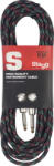 Stagg SGC6VT 6 m Egyenes - Egyenes Hangszórókábel (SGC6VT-BK)