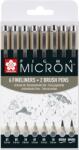 Sakura Pigma Micron Fineliner Műszaki tollak Grey 8 db (POXSDK8C)