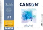 Canson Sp Montval Cold Pressed Vázlatfüzet 32 x 24 cm 300 g Natural White (C200807161)