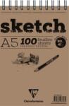 Clairefontaine Sketch Wirebound Pad Vázlatfüzet A5 90 g (96606C)