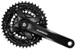  Hajtómű alu 170mm 42/34/24 shimano tourney fc-ty501 fekete