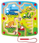 Hape Jucarie din lemn - Labirint magnetic santier si numere (E1713A) - ookee