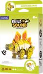 mierEdu Puzzle 3D cu sunete - Stegosaurus, Build n Sound (PP1124)