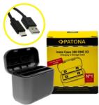 Patona Kettős Töltődoboz Insta 360 ONE X3 CINAQBT/A USB-C kábellel Insta360 (PT-1454)