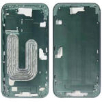  Apple iPhone 16 EU verzió középső keret, oldalgombokkal és sim kártya tartó tálcával, zöld (gyári)