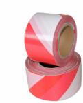 Dalpo Euro Tape figyelmeztető kordonszalag piros-fehér 75 mm × 100 m - jelölőszalag, területelhatároló szalag (kord100p)