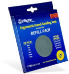 Blue Dolphin kézi tépőzáras csiszolókorong szett, 10 db-os, kerek, 125 mm (EHSK_54807)