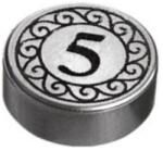 LEGO® csempe kerek, 1 x 1, dekorált, pénzérme mintával (6322903)