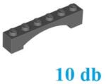 LEGO® boltív 1 x 6, emelt - CSOMAG ÁR (KKKCS0085)