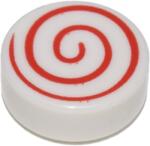 LEGO® csempe kerek, 1 x 1, dekorált, spirál mintával (6037277)