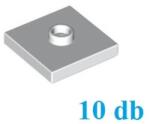 LEGO® alaplap, módosított 2 x 2, csatlakozóval a tetején (jumper) - CSOMAG ÁR (KKKCS0084)